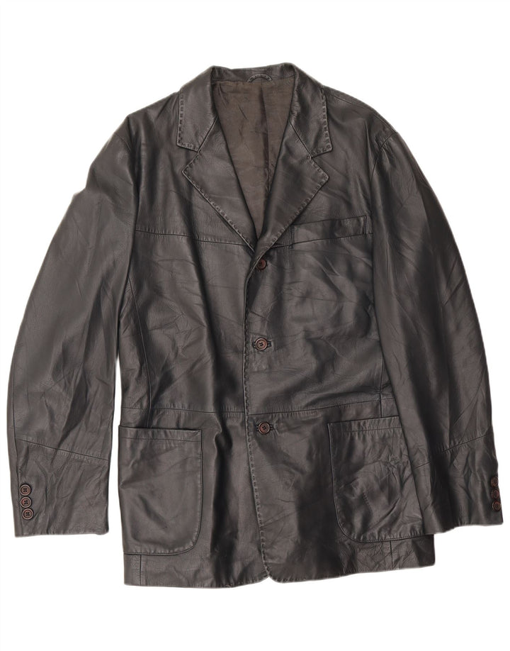 Jaqueta Blazer Masculina Vintage com 3 Botões Reino Unido 38 Médio Preto