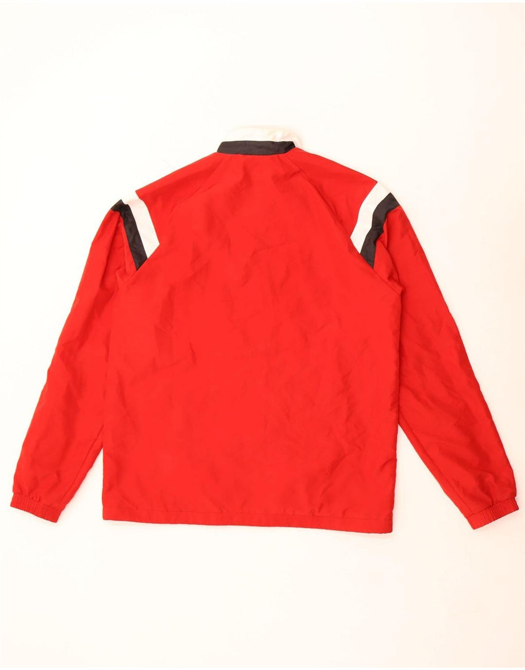 Adidas Mens Treino Top Jaqueta Médio Vermelho Colorblock Poliéster