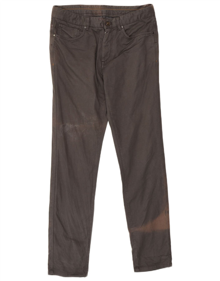 Zara Mens Slim Calça Casual EU 40 Médio W31 L32 Cinza