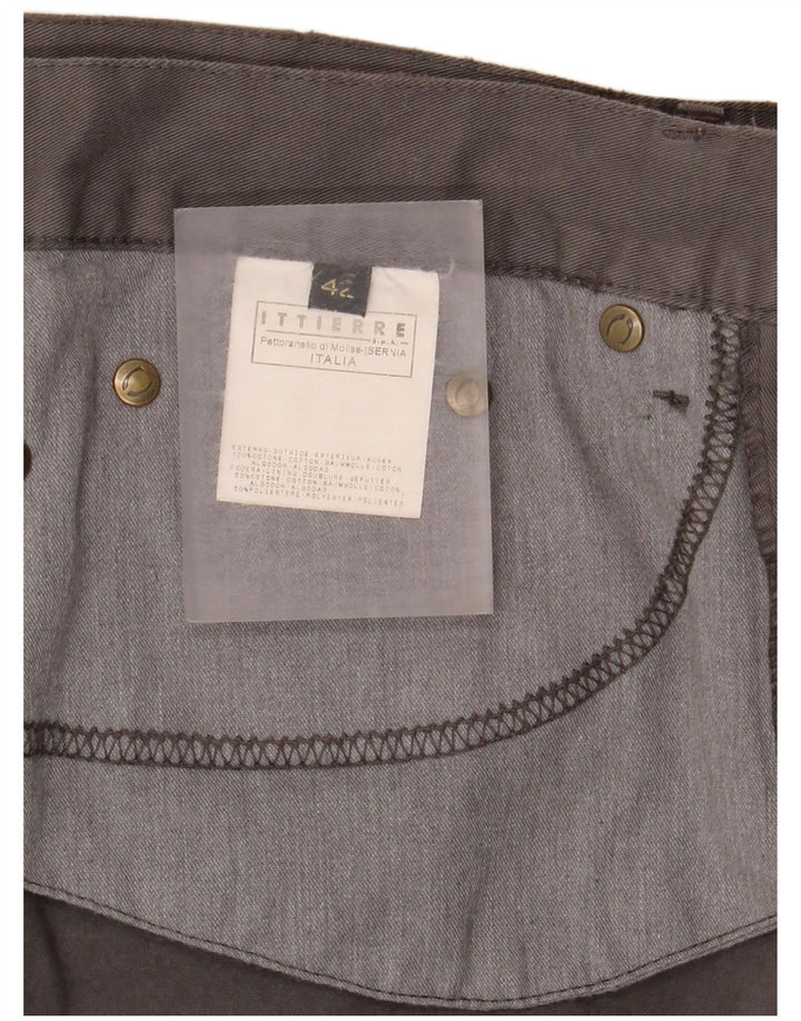 Saia cargo feminina Just Cavalli EU 42 grande W30 algodão cinza