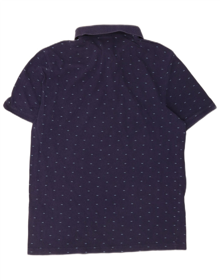 US Polo Assn. Camisa masculina pequena algodão manchado azul marinho