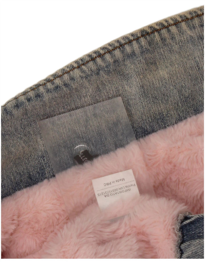 NOVA COLEÇÃO Jaqueta jeans feminina oversized manga 3/4 Reino Unido 10 pequena azul