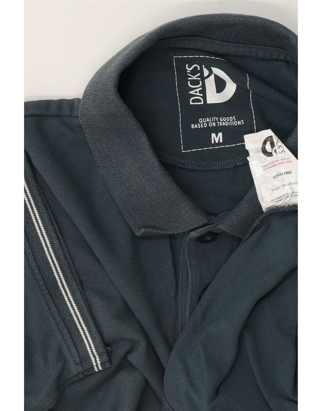 Camisa polo masculina Dack's médio algodão azul marinho