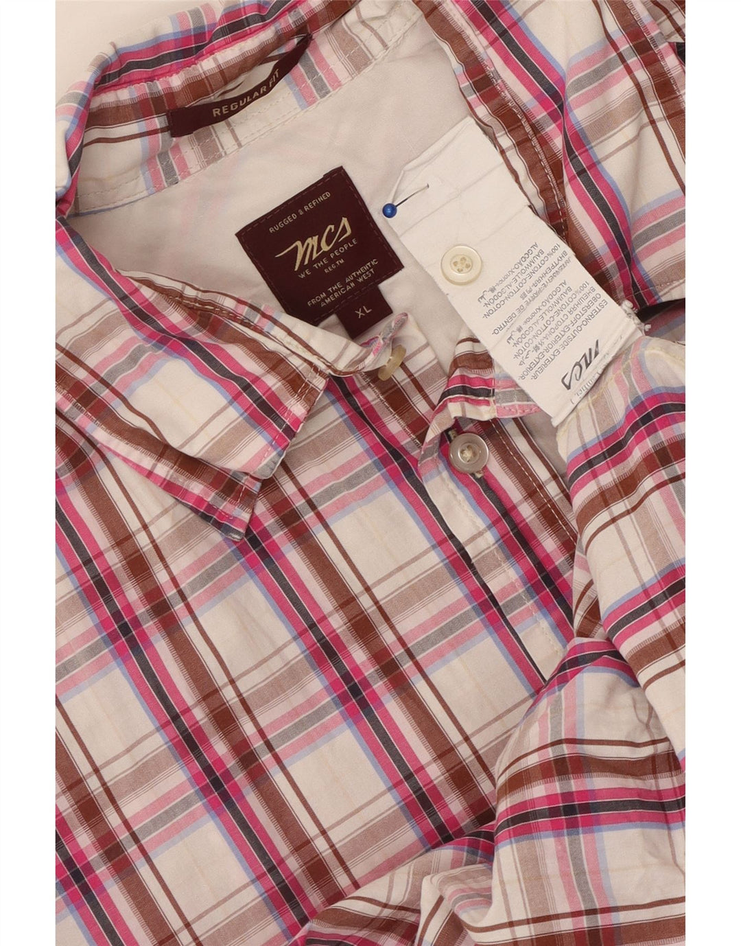 MARLBORO CLASSICS Camisa masculina regular fit XL algodão xadrez multicolorido