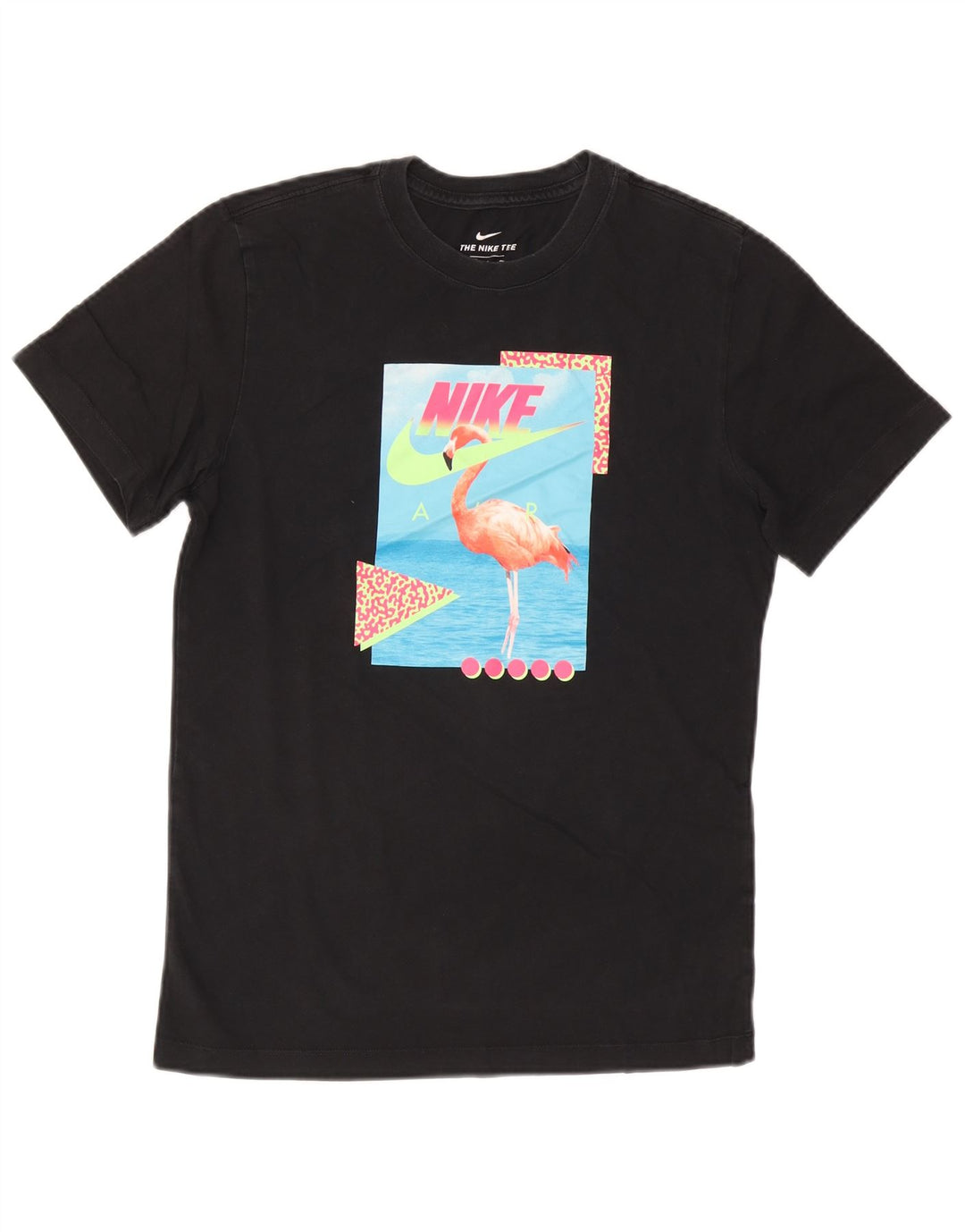 Camiseta Nike masculina gráfica top pequeno algodão preto