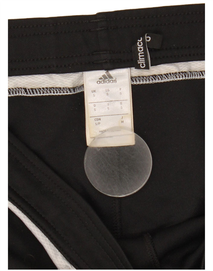 Calça de treino masculina Adidas Climacool pequena preta colorblock poliéster