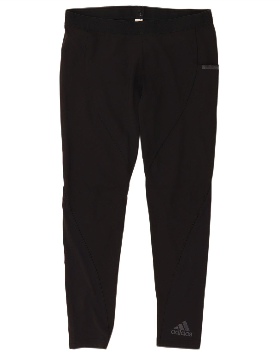ADIDAS Womens Crop Leggings UK 12 Médio Preto Nylon