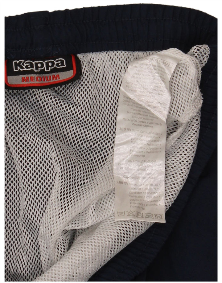 Kappa Mens Graphic Sport Shorts Médio Azul Marinho Poliéster