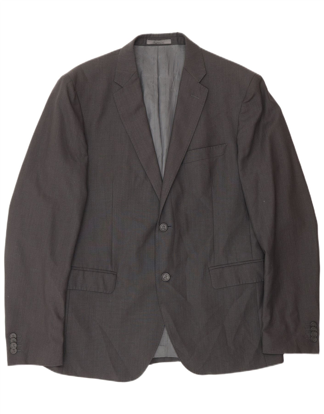Jaqueta Blazer Masculina Calvin Klein com 2 Botões IT 52 XL Lã Cinza