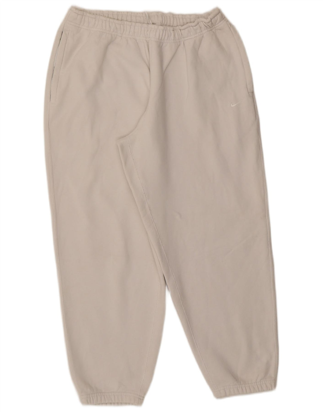 Calça de treino masculina Nike joggers grande algodão branco