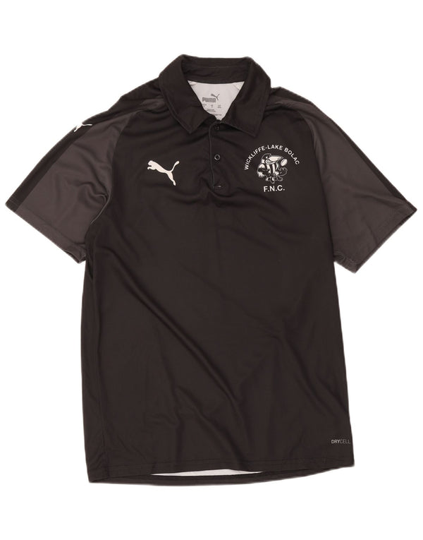 Camisa polo masculina Puma Wickliffe-Lake Bolac FNC média preta esportiva