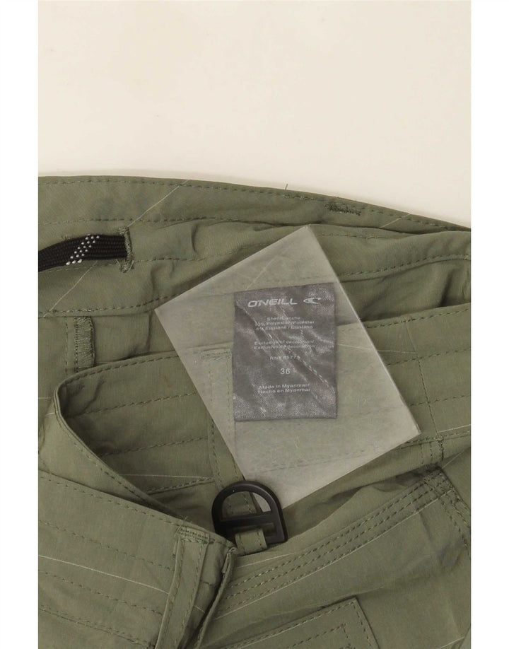Shorts cargo masculino O'Neill W36 grande poliéster listrado cáqui
