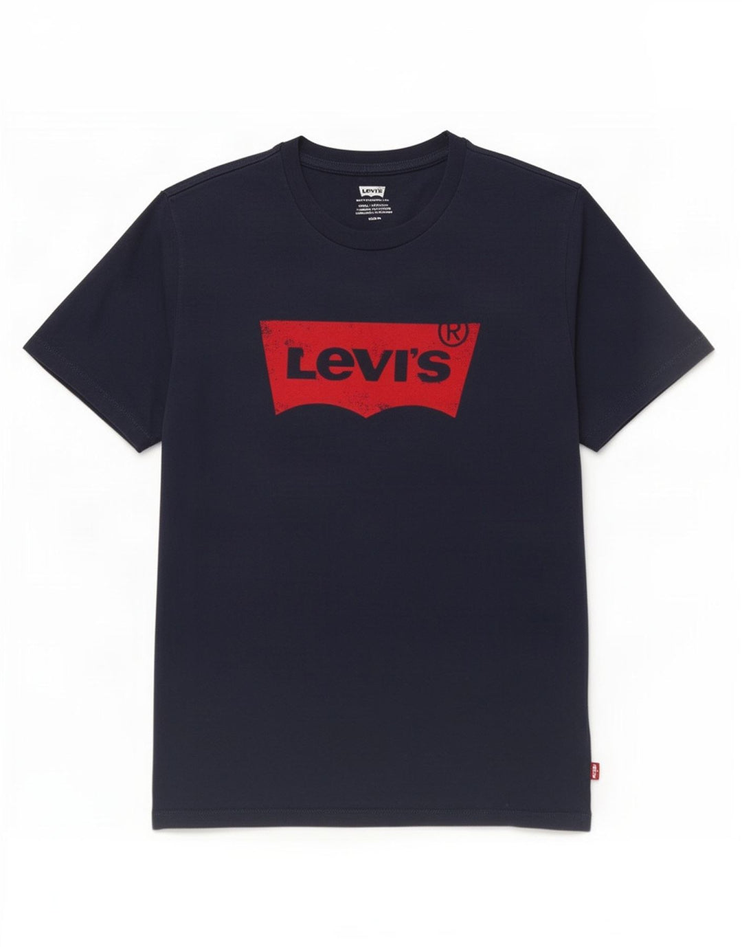 Camiseta gráfica masculina Levi's Top médio algodão azul marinho