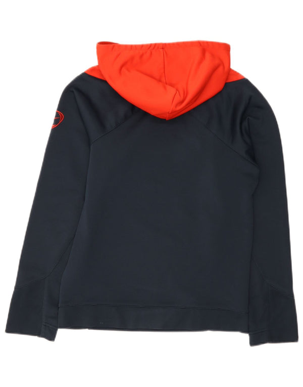 Jumper gráfico com capuz Nike Boys 12-13 anos grande bloco colorido azul marinho