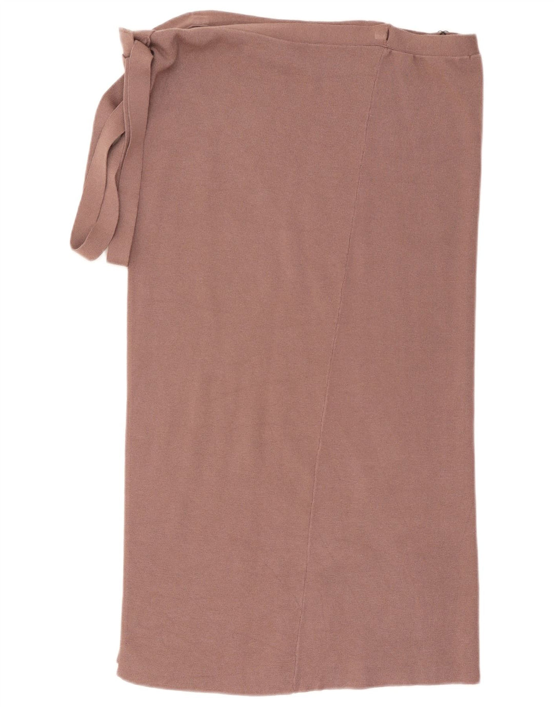 Zara Saia feminina de malha envoltória média W28 marrom viscose