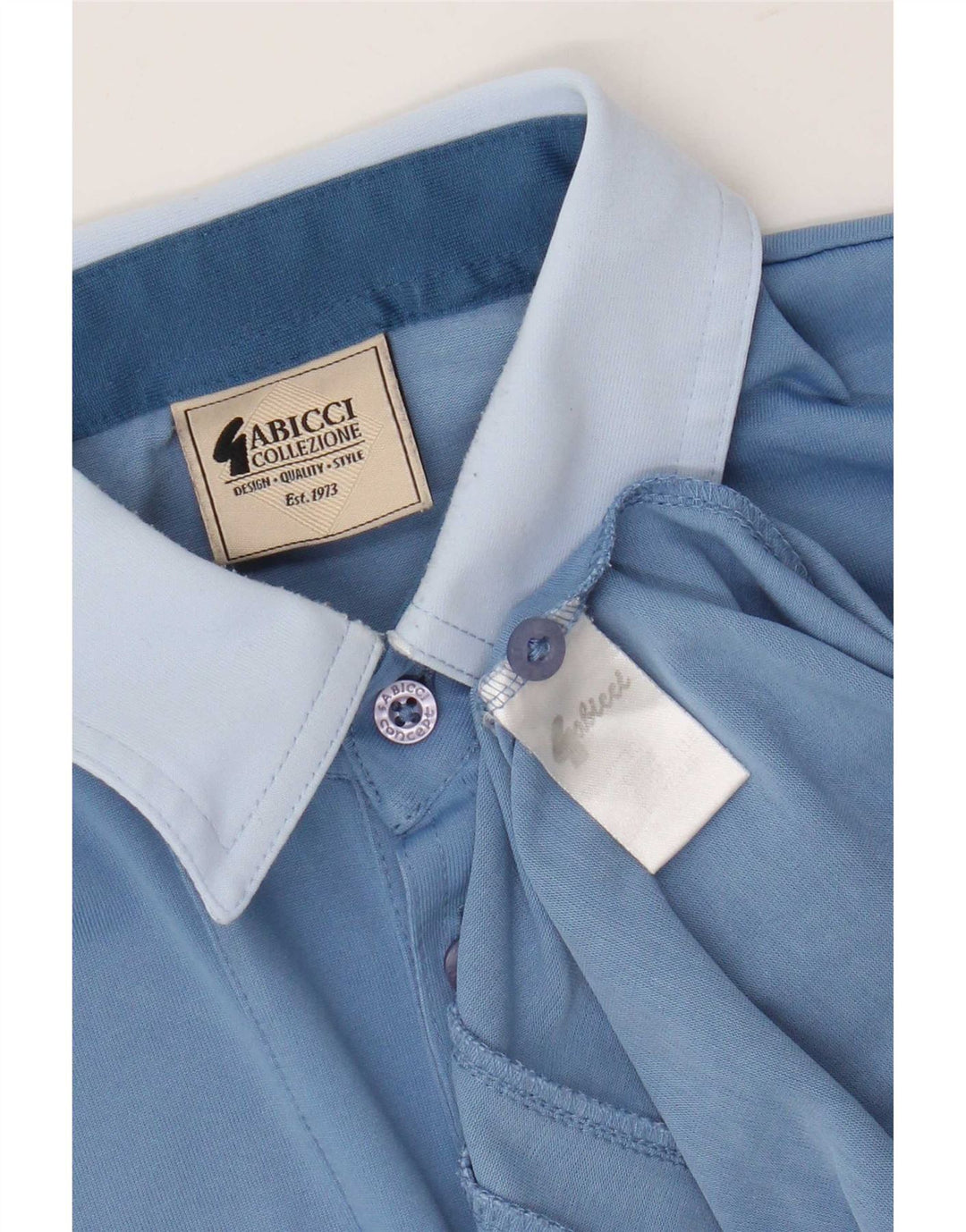 Camisa polo masculina Gabicci algodão colorblock azul médio