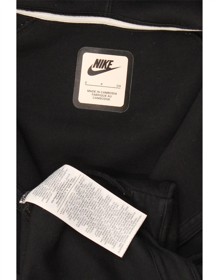 Suéter Nike Masculino Zip com Capuz Pequeno Algodão Preto