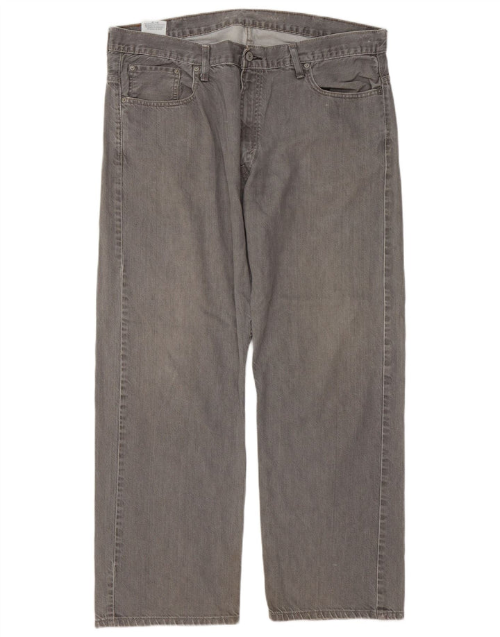 Levi's Masculino 569 Loose Jeans W38 L29 Cinza Algodão