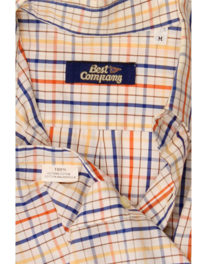 Camisa masculina Best Company média de algodão xadrez multicolorido