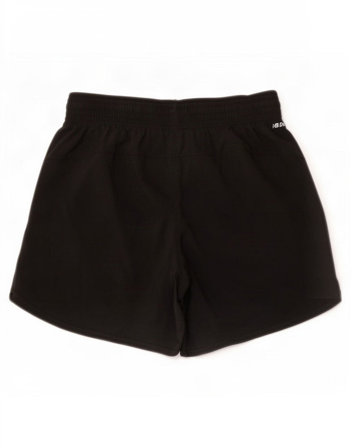Shorts esportivos masculinos New Balance pequenos pretos