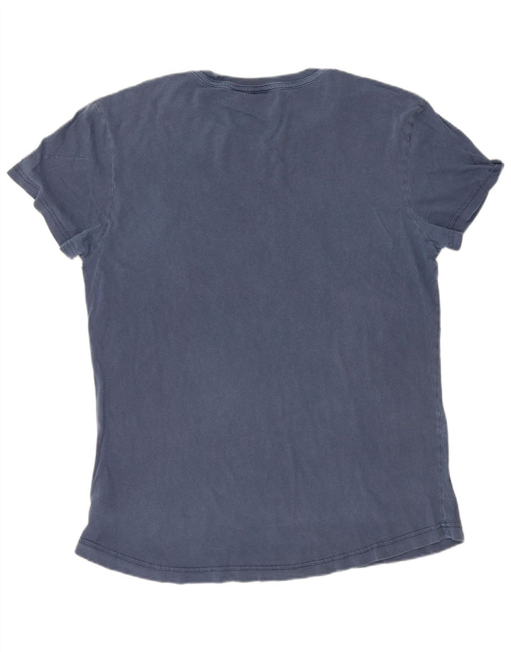 Camiseta masculina G-Star Top médio algodão azul