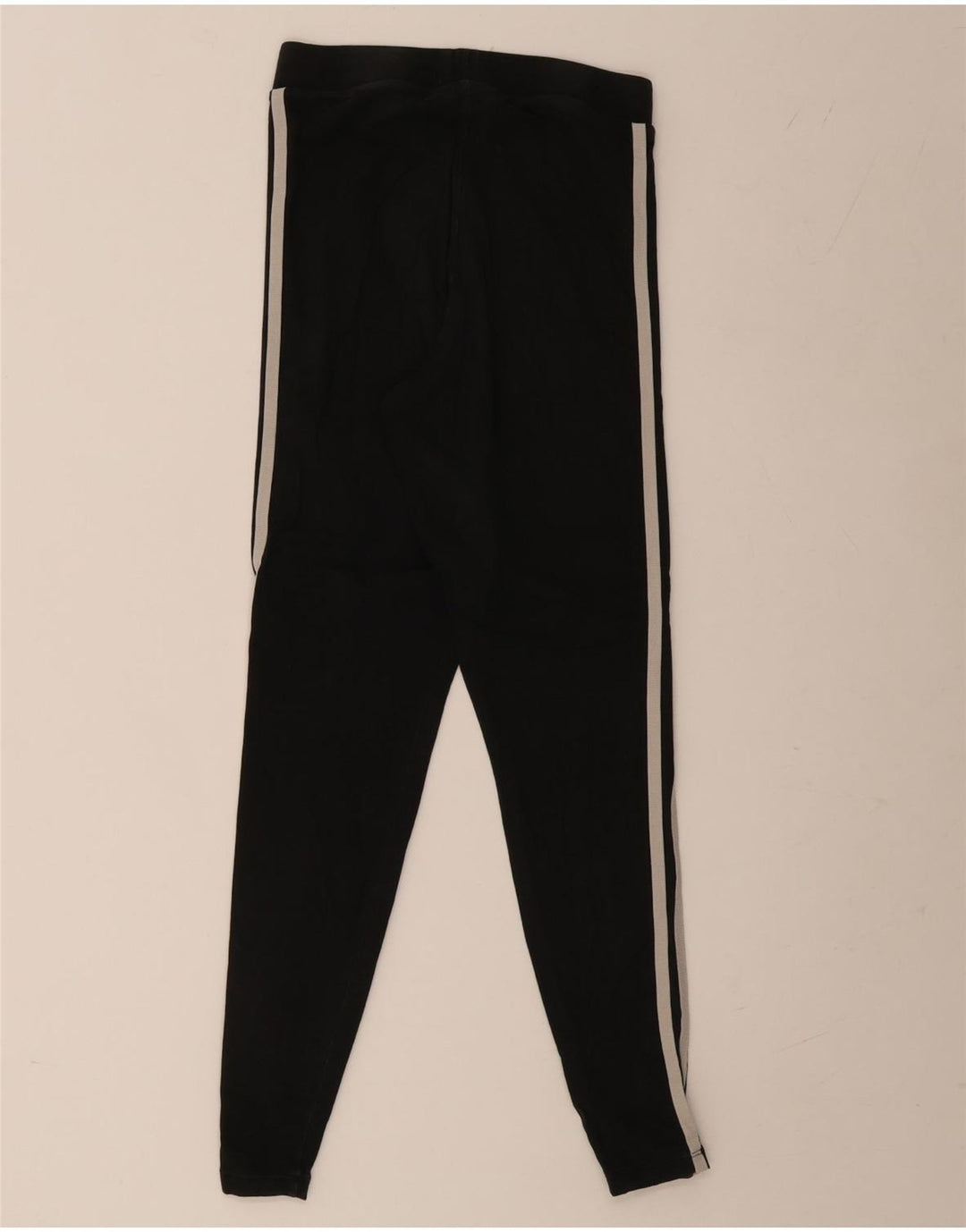 Leggings Adidas Femininas UK 10 Pequenas Algodão Preto