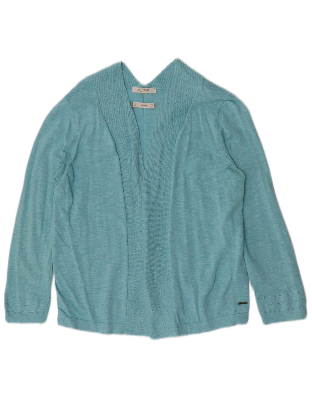 Bolero Jumper feminino White Stuff UK 10 algodão verde pequeno