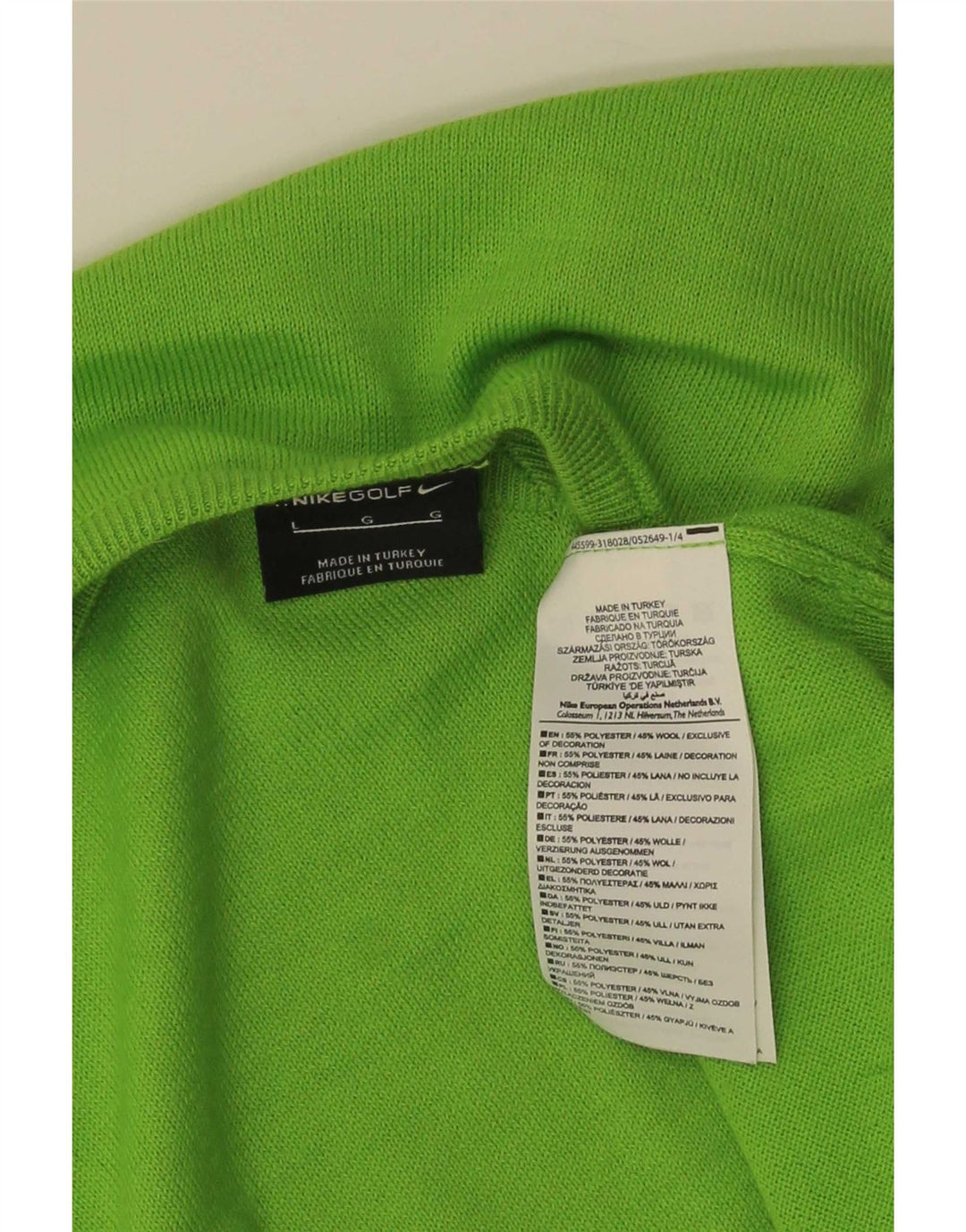 Nike Mens Golf Vest Regata Grande Poliéster Verde