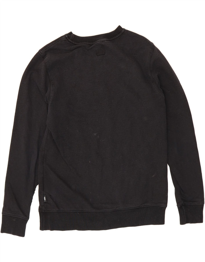 VANS Mens Graphic Sweatshirt Jumper XS Black Cotton Vintage Vans and Second-Hand Vans from Messina Hembry 