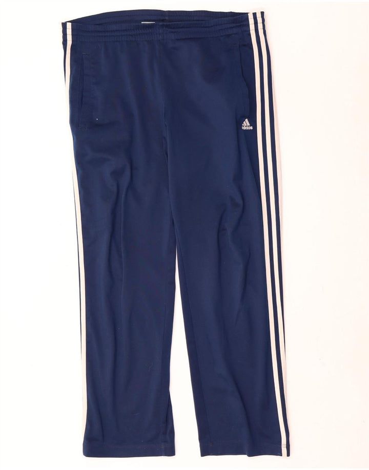 Calça de treino masculina Adidas médio azul marinho poliéster
