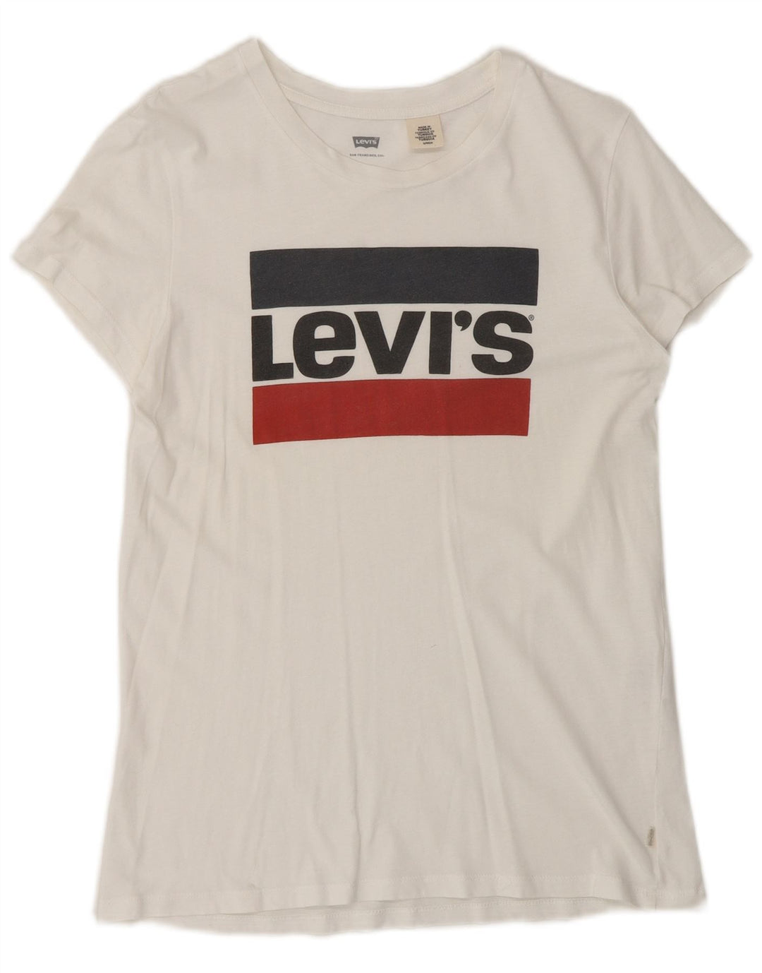 Camiseta masculina gráfica Levi's Top pequeno branco