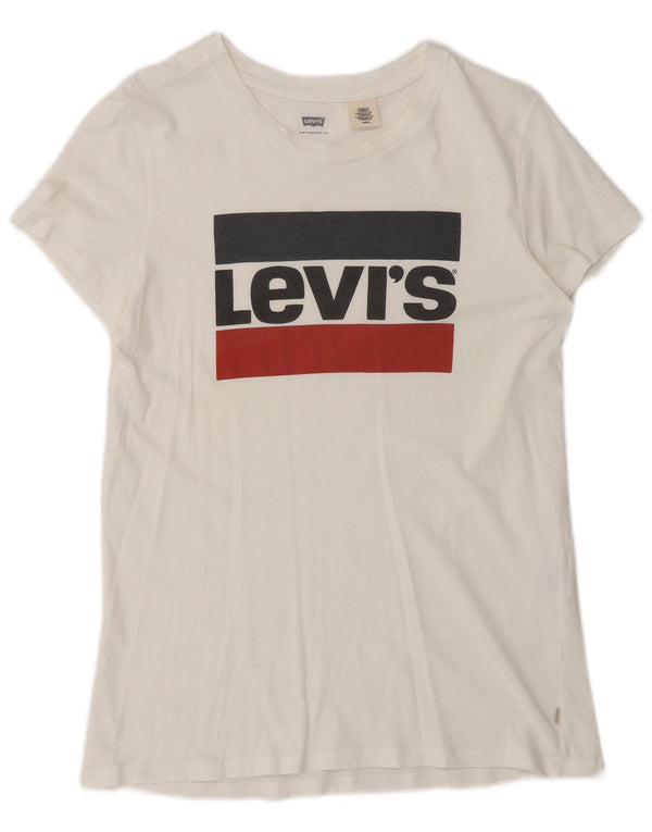 Camiseta masculina gráfica Levi's Top pequeno branco