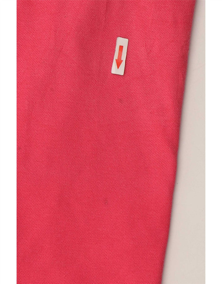 Camisa polo masculina Fila grande algodão rosa