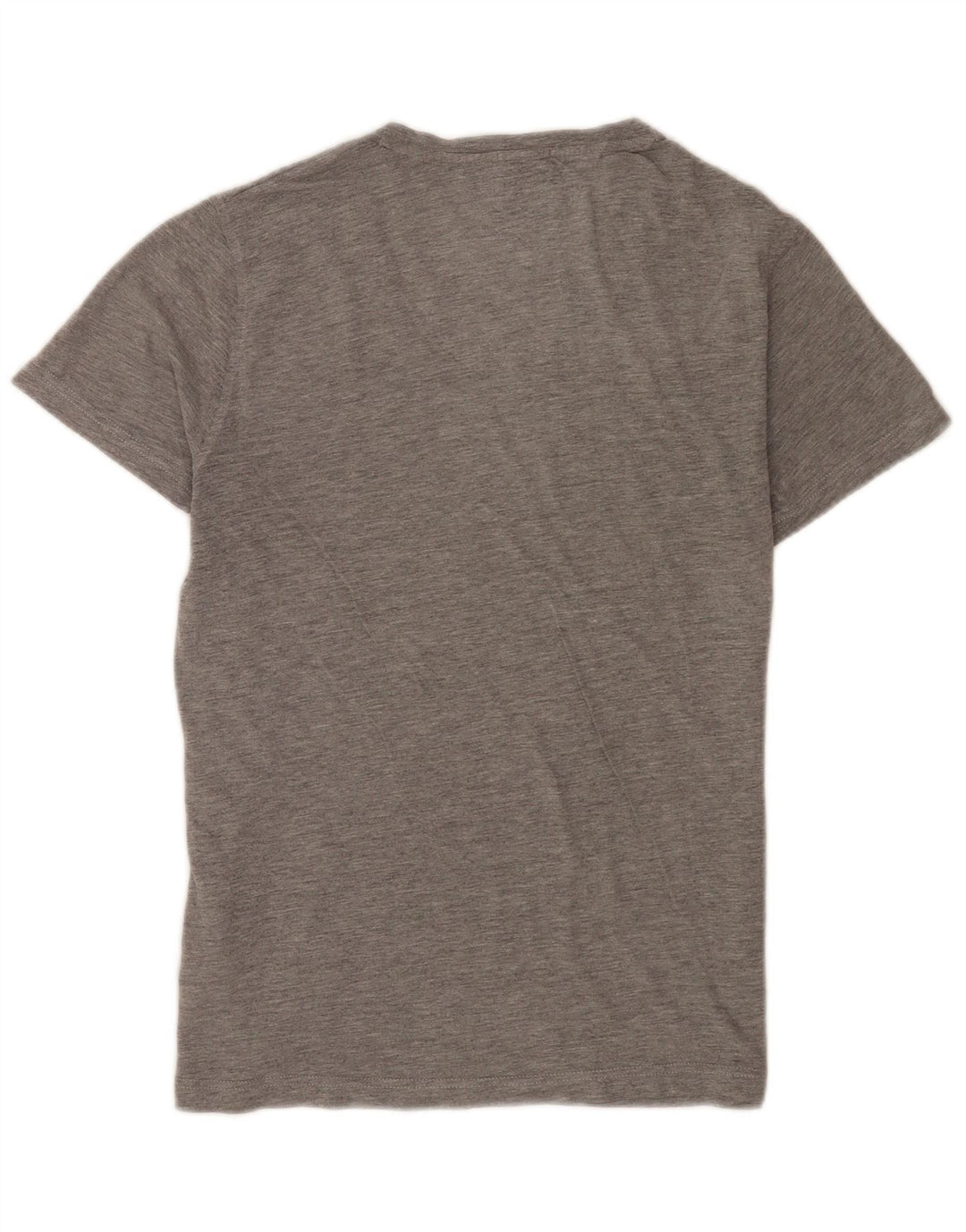 Camiseta masculina Tommy Hilfiger Top cinza médio algodão manchado