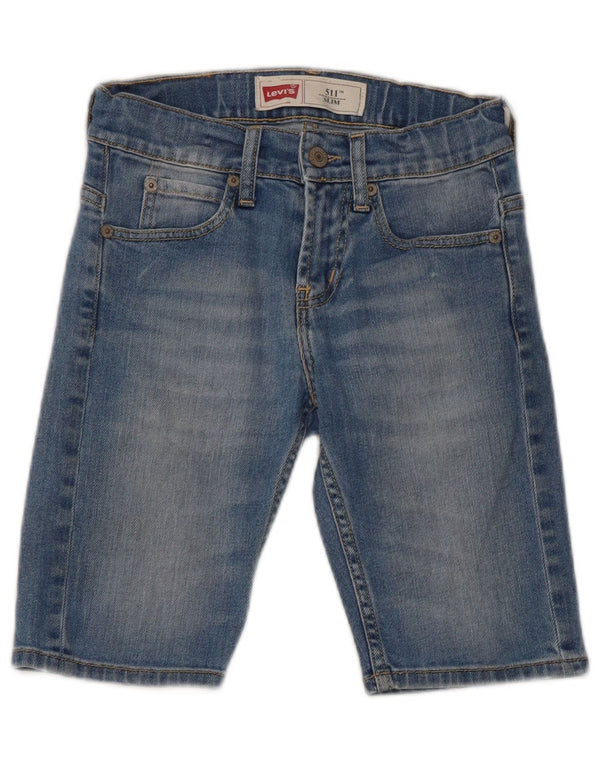 Shorts jeans Levi's Boys 511 Slim 9-10 anos W24 azul algodão