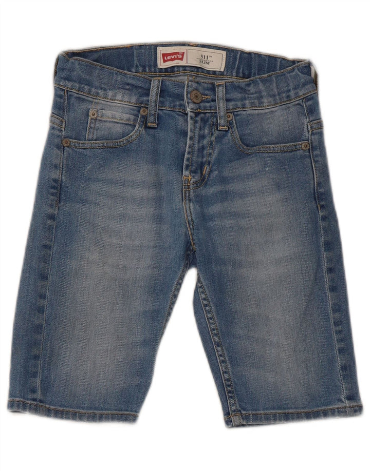 Shorts jeans Levi's Boys 511 Slim 9-10 anos W24 azul algodão