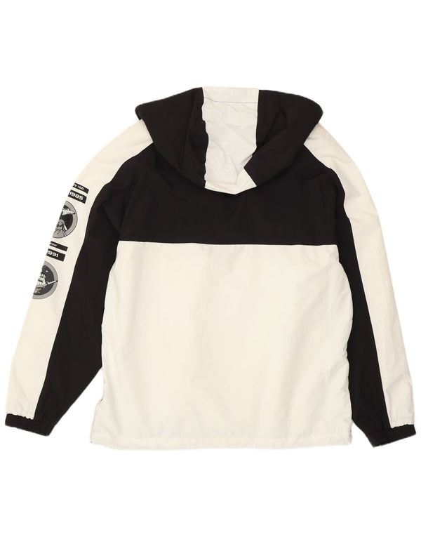 Jaqueta Pull & Bear Mens Nasa Graphic Anorak UK 38 Medium White Colourblock
