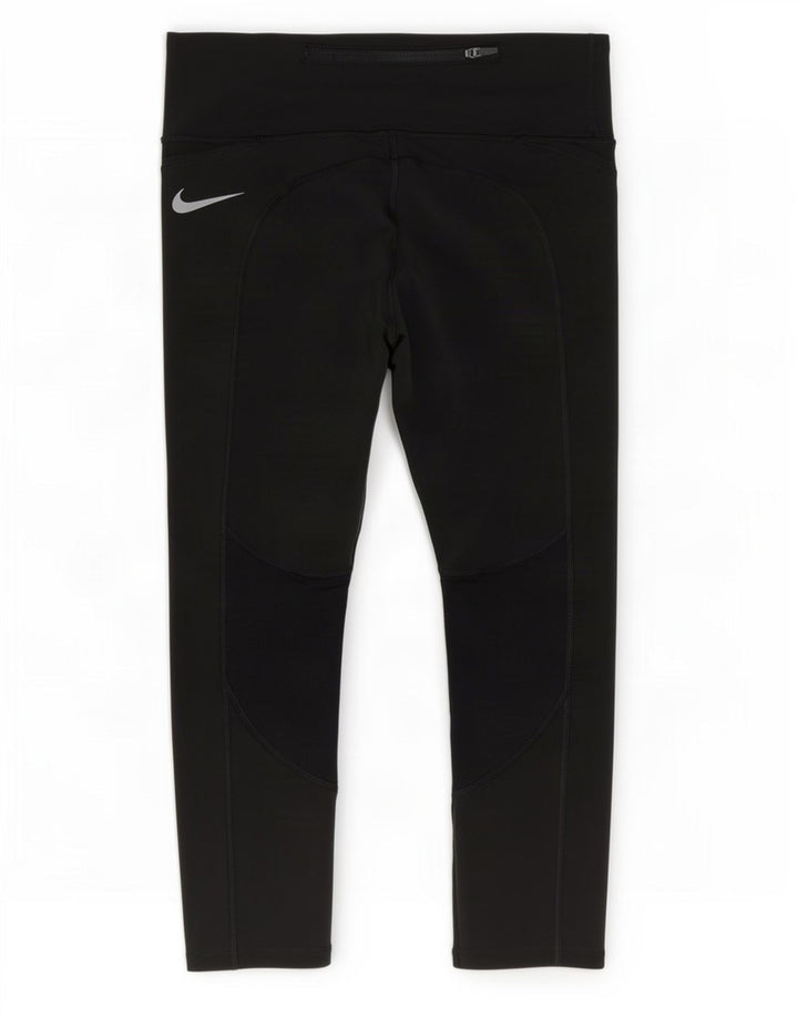 Leggings Nike Dri Fit Capri UK 8 Pequeno Poliéster Preto