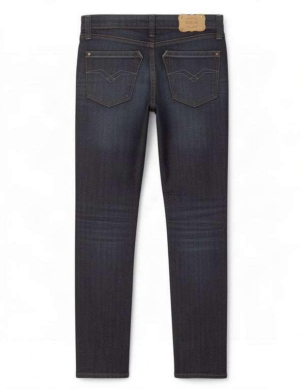 Replay Jeans Slim Feminino W25 L30 Azul Marinho Algodão