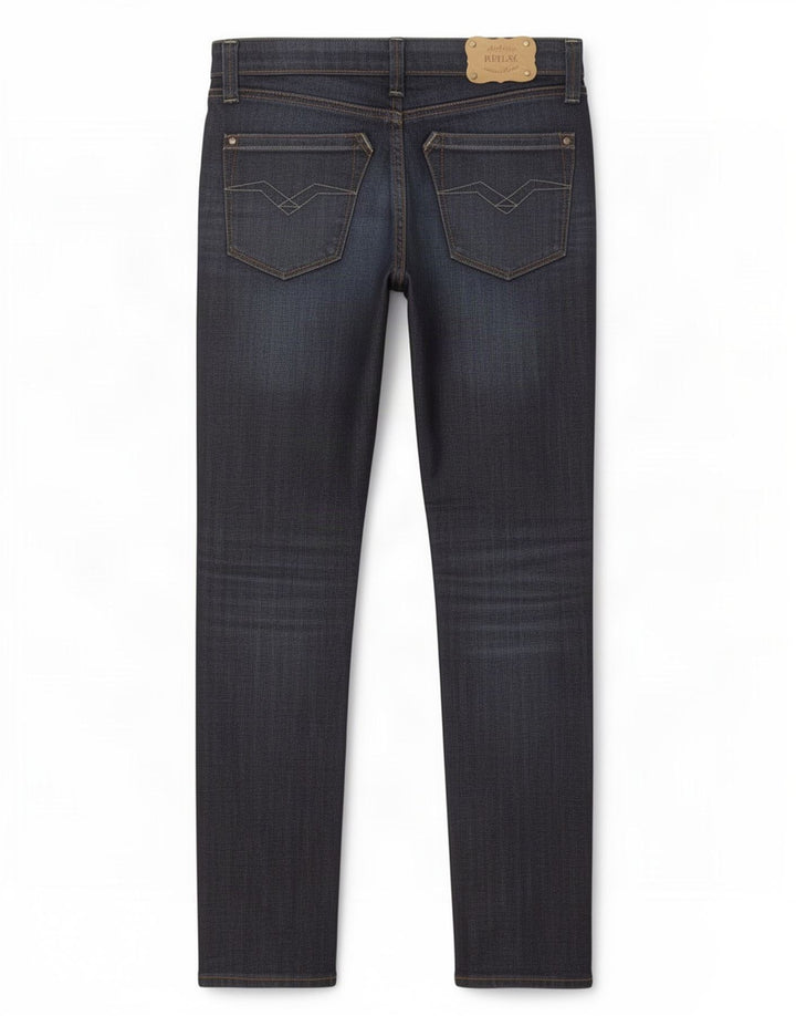 Replay Jeans Slim Feminino W25 L30 Azul Marinho Algodão