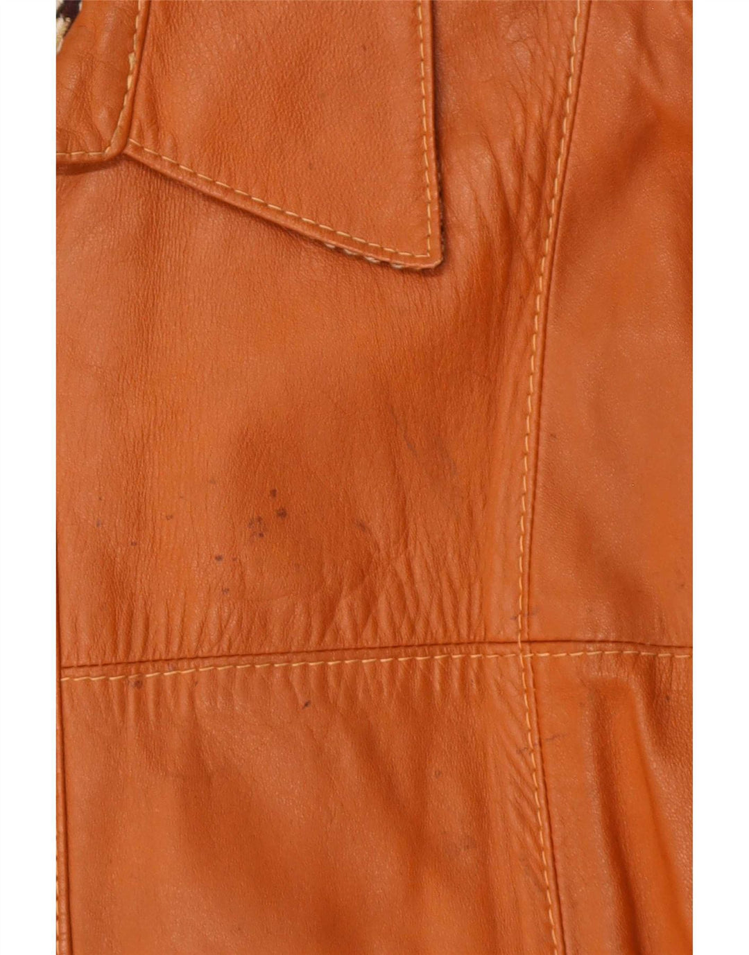 Jaqueta de couro masculina vintage UK 38 marrom médio