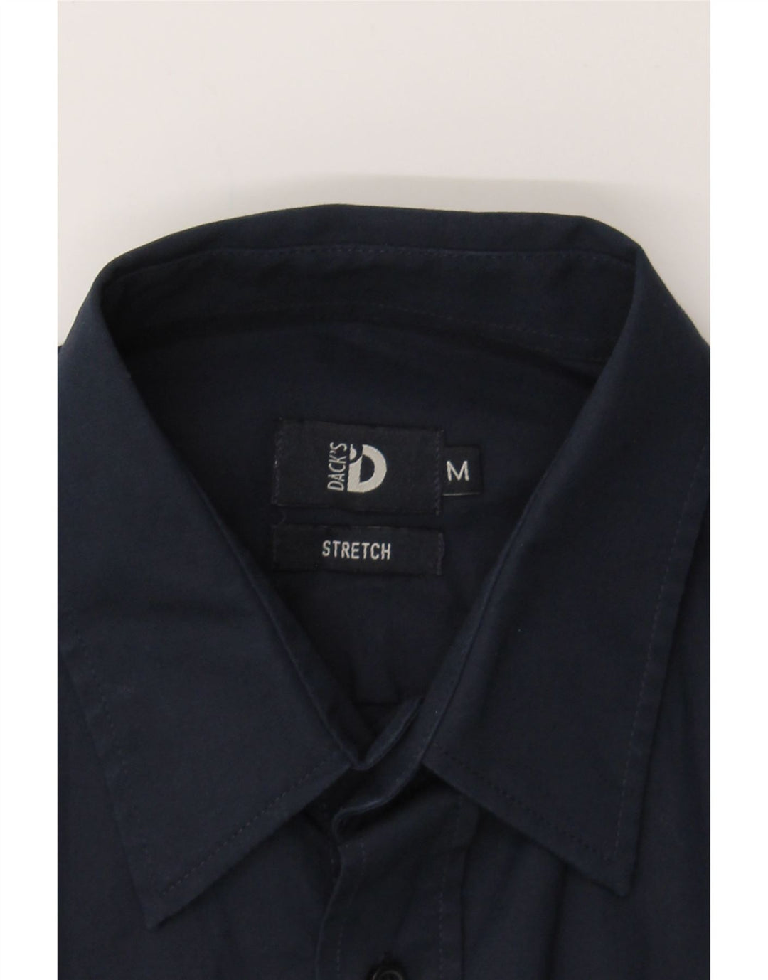 DACK'S Mens Shirt Medium Navy Blue Cotton Vintage Dack's and Second-Hand Dack's from Messina Hembry 