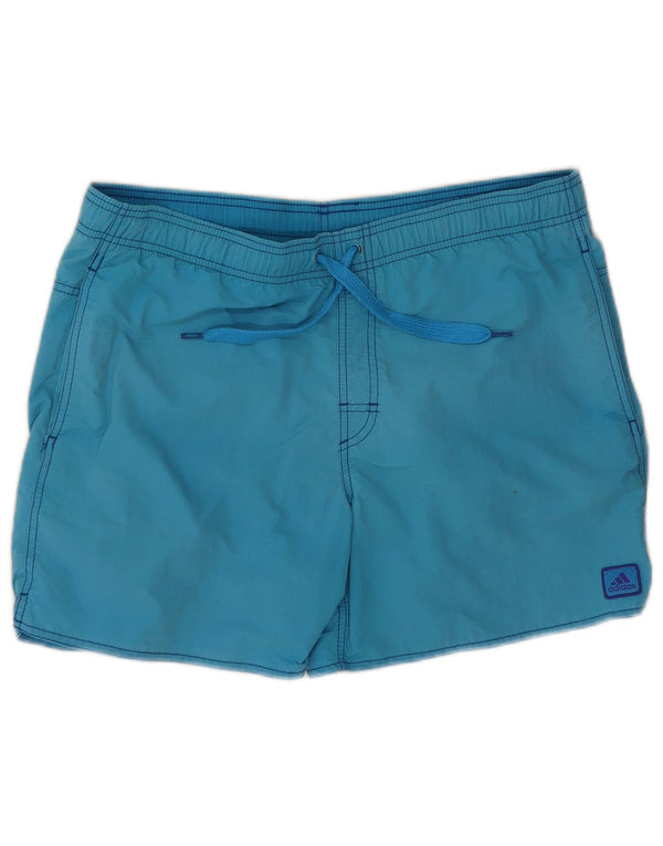 Shorts de natação masculino Adidas médio azul