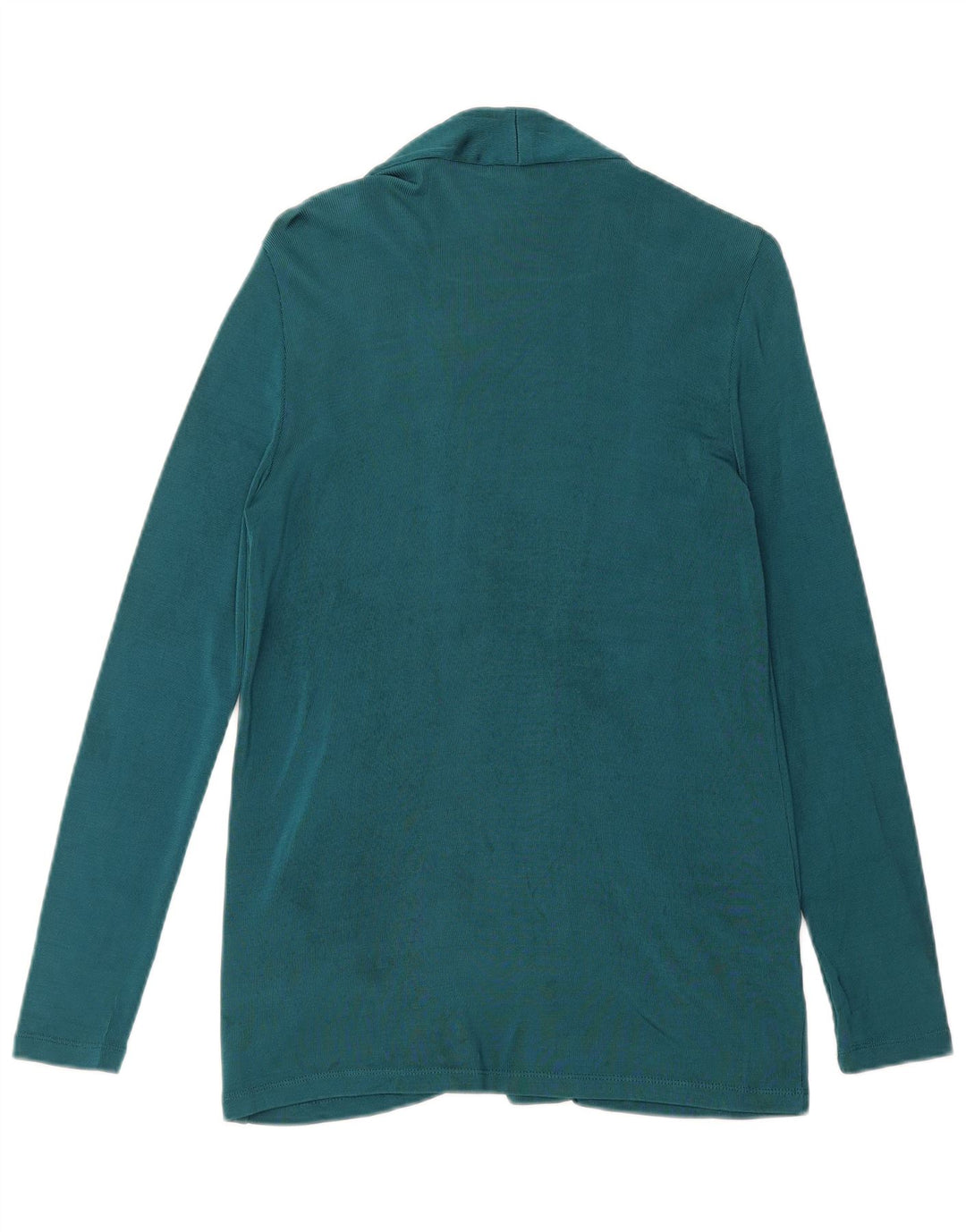 Suéter cardigan aberto feminino Massimo Dutti Reino Unido 14 azul médio