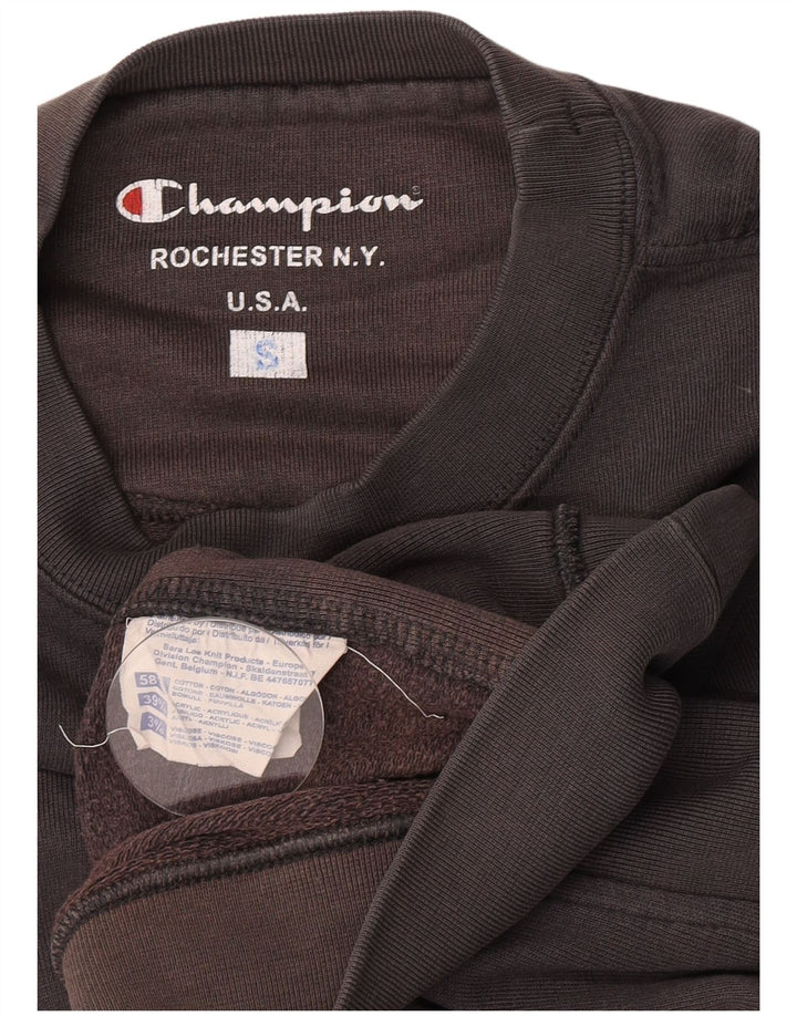 Champion moletom masculino jumper pequeno algodão cinza