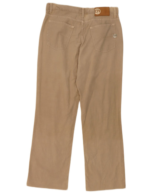 Calça casual feminina Trussardi W31 L26 algodão bege