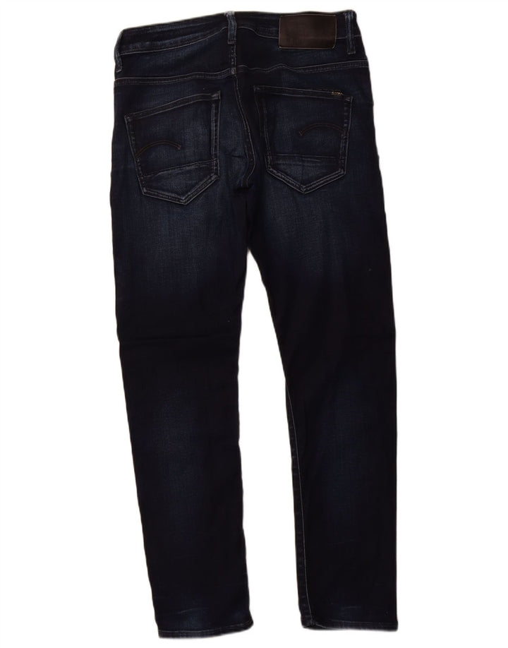 Calça jeans feminina G-STAR 3301 Slim W29 L30 azul marinho algodão