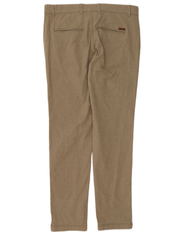 Calça Chino Masculina Slim Jack & Jones W32 L32 Algodão Cáqui
