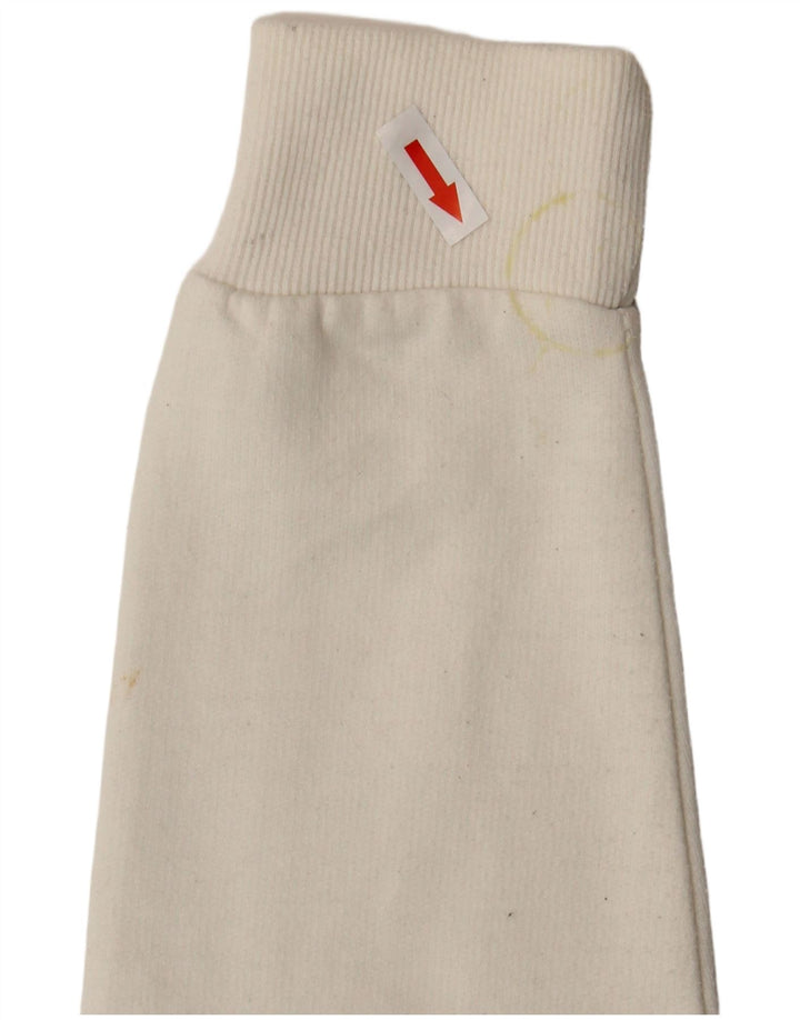 Suéter gráfico feminino Avirex UK 14 algodão branco médio