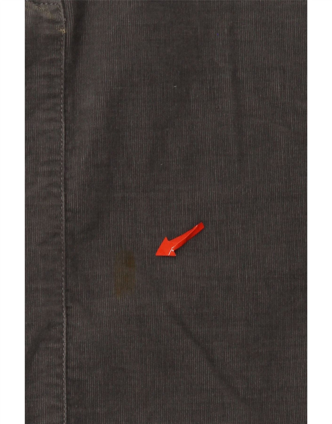 Benetton mini saia de veludo feminino IT 42 médio W30 algodão cinza